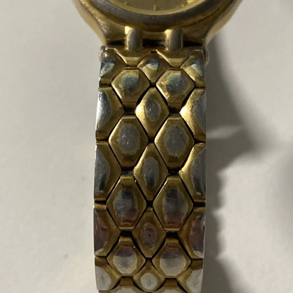 Givenchy Paris Diamond Quartz Watch Women's Gold Tone Bracelet